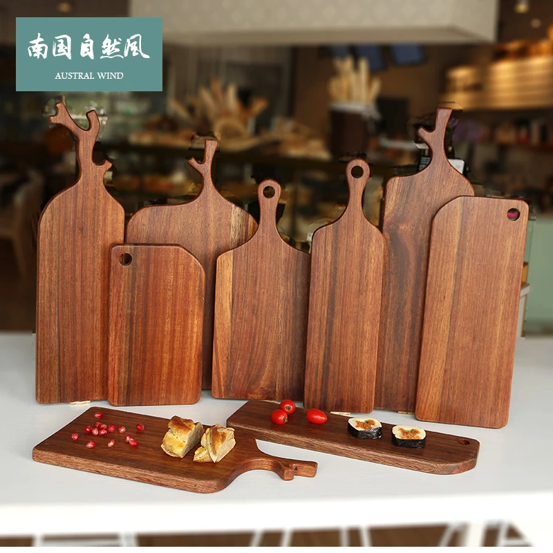 木质牛排板西餐盘切水果面包熟食砧板家用菜板烘焙披萨板木托盘