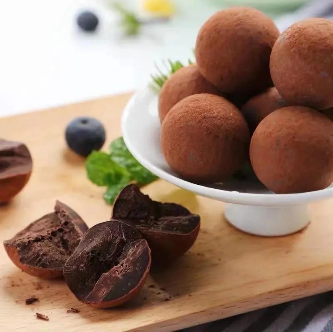 魔法师牌松露七彩球巧克力味糖果200克