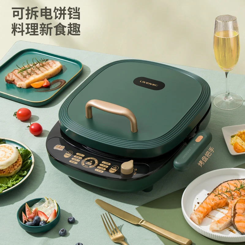 【利仁】家用可拆洗智能电饼铛加大加深独立温控LR-D3017S烙饼HS