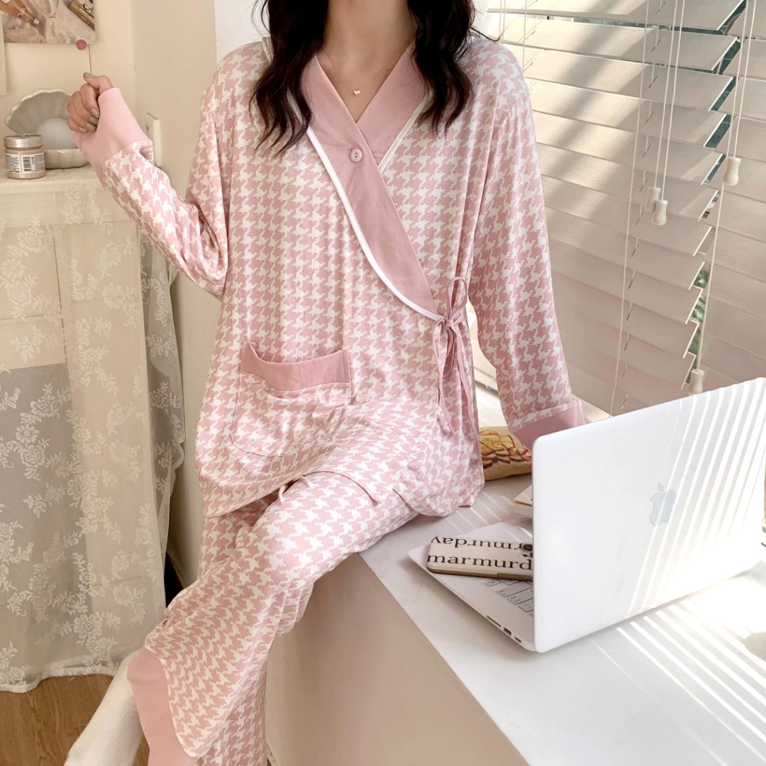 【4-9月凉感型】莫代尔月子服春秋夏季薄款产后孕妇哺乳睡衣