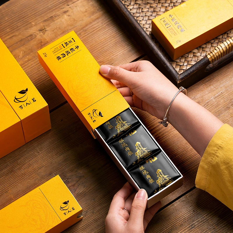 万人茗正坑牛栏坑肉桂 大红袍茶叶武夷乌龙茶礼盒装25g