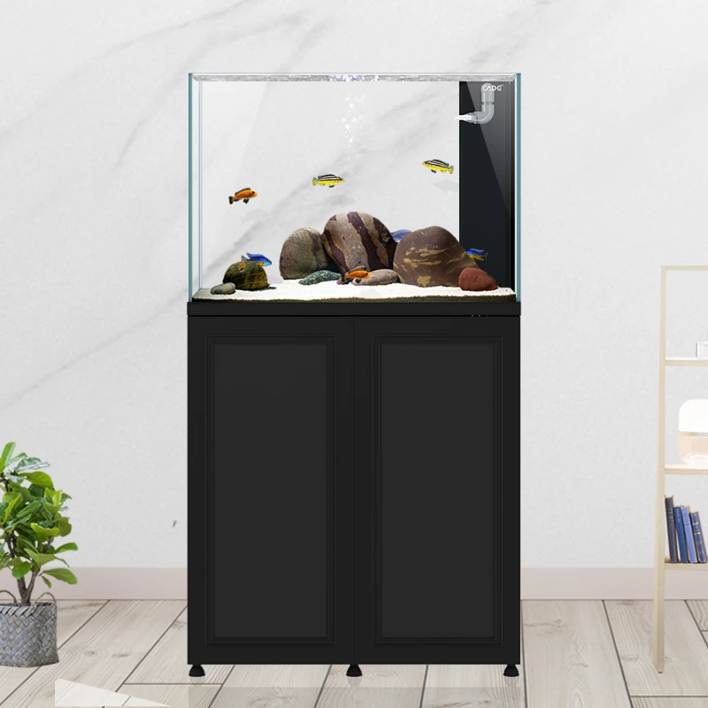 彩鲽彩蝶玻璃鱼缸水族箱底过滤干湿分离循环生态免换水懒人鱼缸