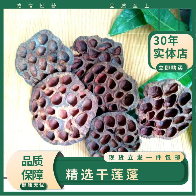 新货干莲蓬孕后期煮黑豆水食用100克干花摆件莲蓬氛围小夜灯莲房