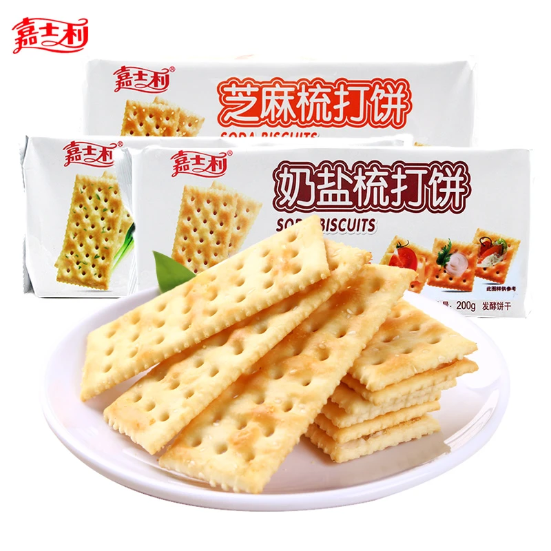 嘉士利梳打饼干葱香奶盐苏打下午茶代餐休闲零食品小吃