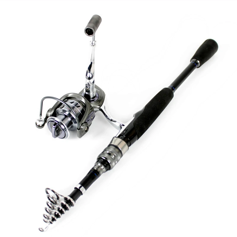 禾瑞 碳素短节ML调伸缩路亚竿套装枪柄水滴轮马口竿 多功能钓鱼竿