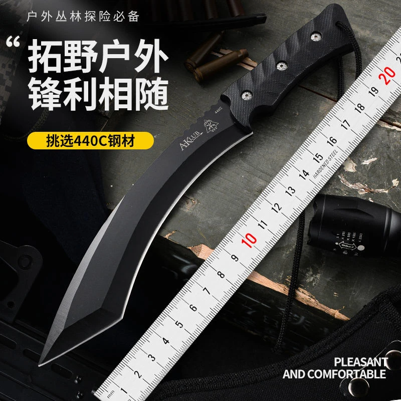 户外刀具多功能小刀防身随身武器刀瑞士军工刀野外生存高硬度直刀