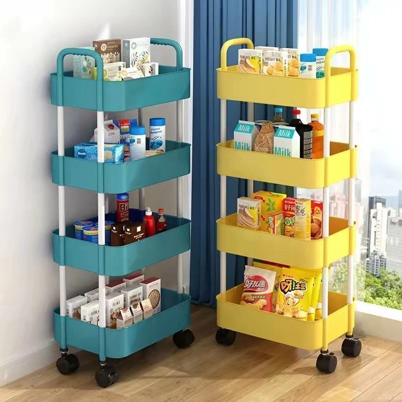 卫生间置物架落地推车洗漱台厕所夹缝收纳架子浴室洗手间整理神器