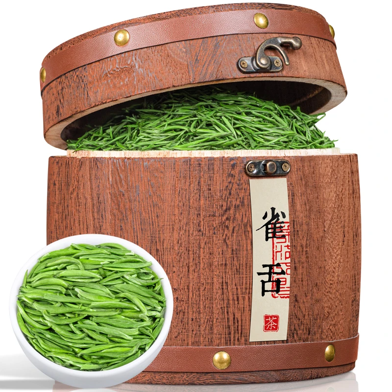 福茗源2025新茶明前春茶贵州雀舌翠芽湄潭嫩芽木桶 礼盒装250g