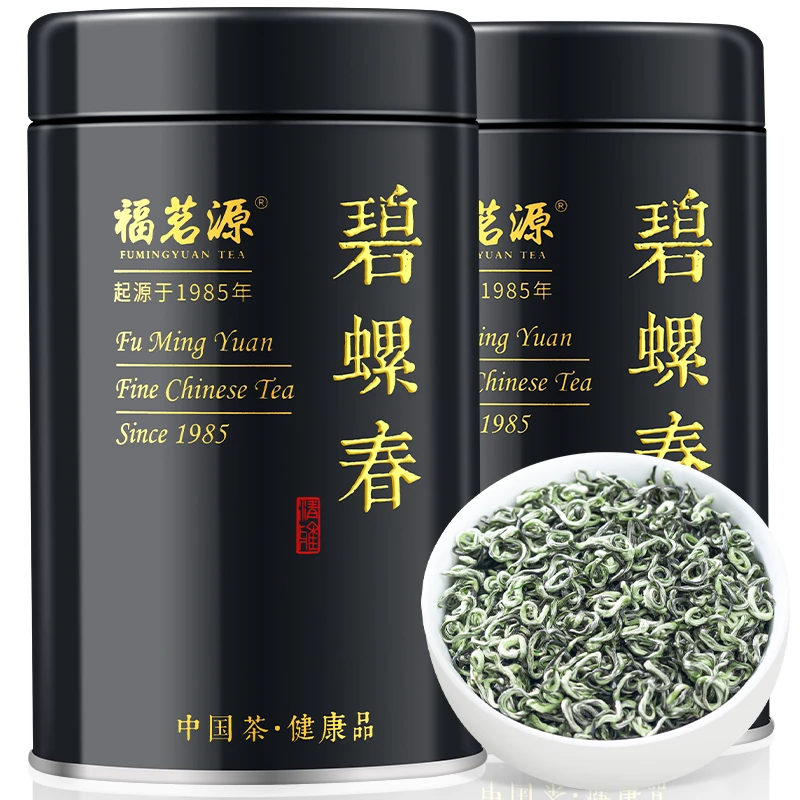 福茗源茶叶绿茶2025明前特级碧螺春新茶5A头采春茶花果香125g*2罐
