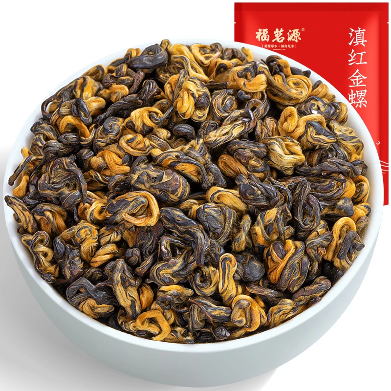 福茗源滇红金螺 新茶春茶金芽红螺工夫茶叶红茶 大份量浓香型500g