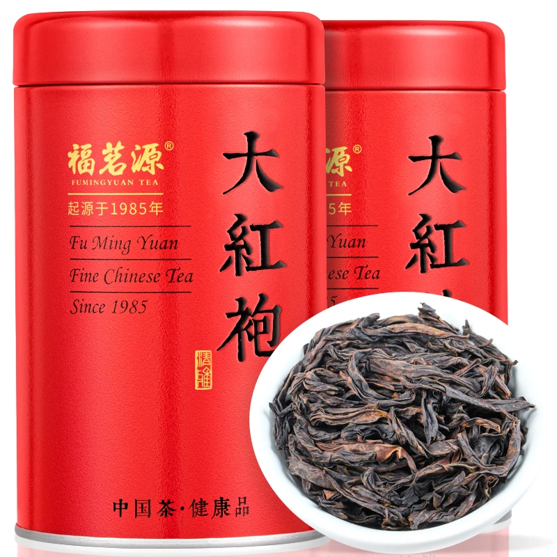 福茗源福建大红袍茶叶正宗岩骨花香2025新茶茶叶经典罐装100g高山