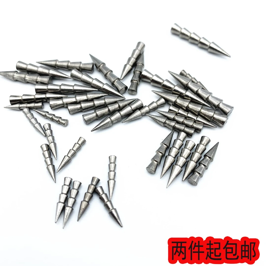 钨钢插铅 小艾路亚  面条虫配重铅软饵叉铅黑坑精细竞技鲈鱼鳜鱼