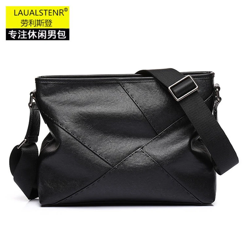 新款男士单肩包男牛皮大容量斜挎包复古真皮邮差包休闲肩挎皮包