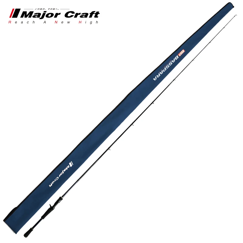鲈鱼翘嘴泛用独节路亚竿MajorCraft日本马牌巴斯鲁直柄枪柄黑坑杆