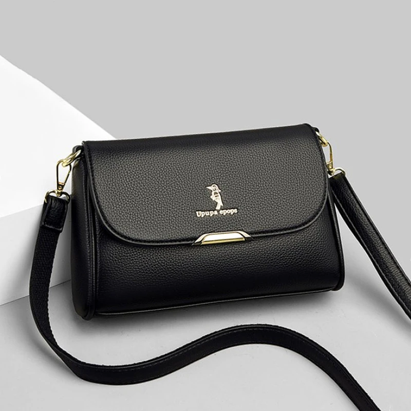 真皮妈妈包时尚新款中老年休闲时尚百搭软皮牛皮中年女士斜挎小包