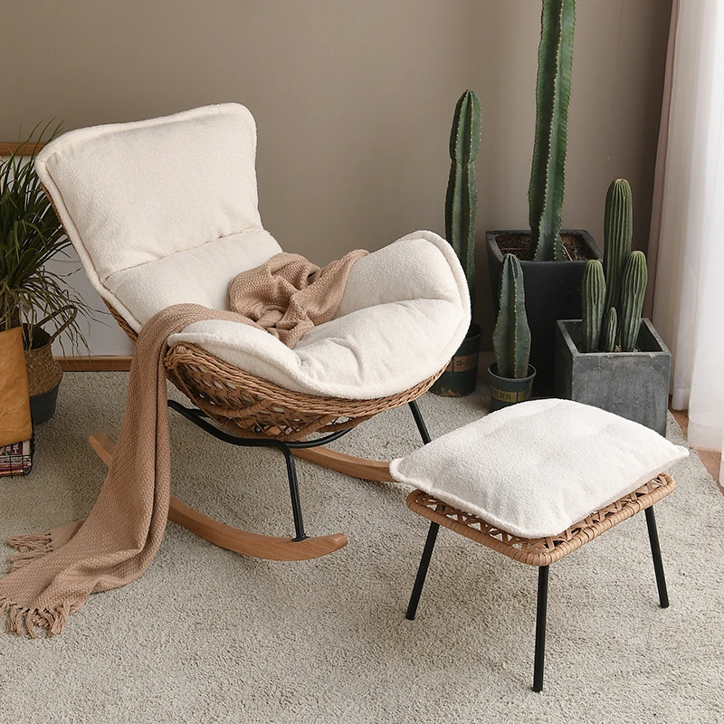 摇椅躺椅大人休闲懒人沙发阳台轻奢沙发椅家用客厅室外网红摇摇椅