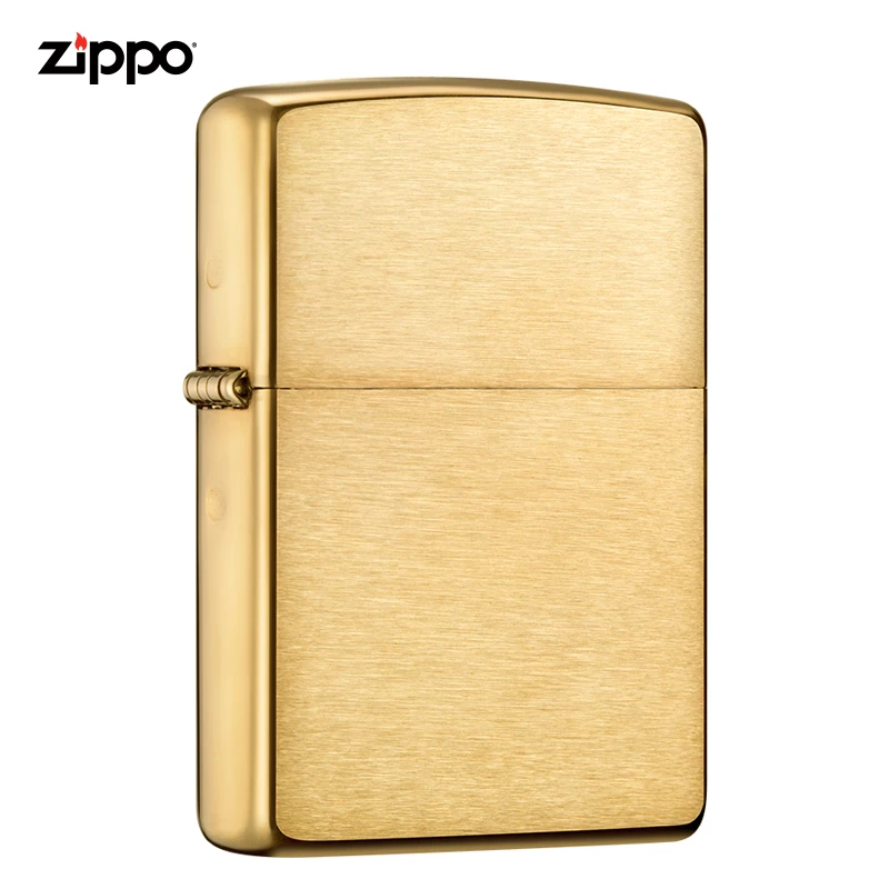 Zippo168拉丝光板盔甲机铜厚壳沙子光板经典防风打火机MBJ1