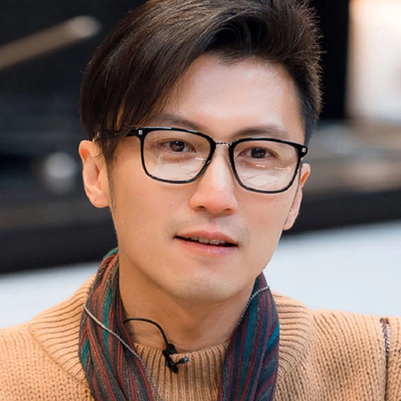 近视眼镜男谢霆锋同款超轻大脸眼镜框架学生复古时尚全框配近视镜