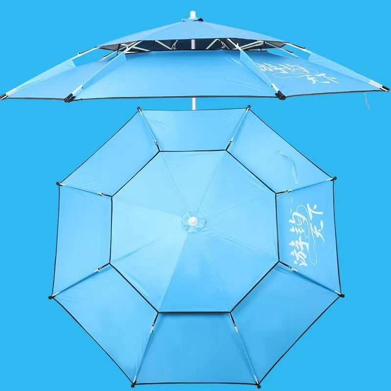 新款钓鱼伞垂钓伞防晒遮阳伞黑胶万向伞户外垂钓伞大伞