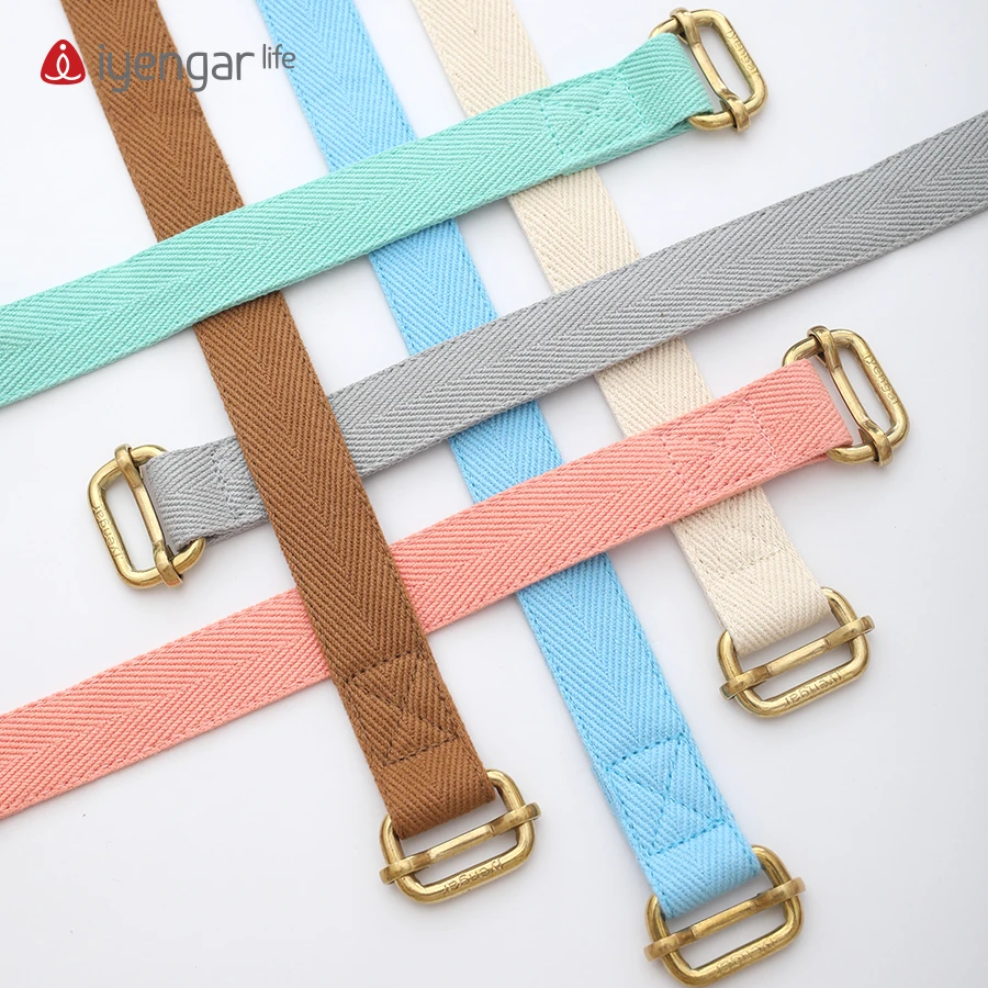 Iyengar/艾扬格送香薰卡艾扬格 瑜伽伸展带瑜伽带长带专业具A2002