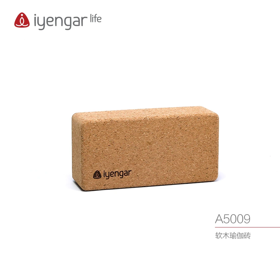 Iyengar/艾扬格橡木软木砖 曼陀罗花孔雀 瑜伽砖  防滑耐用A5009