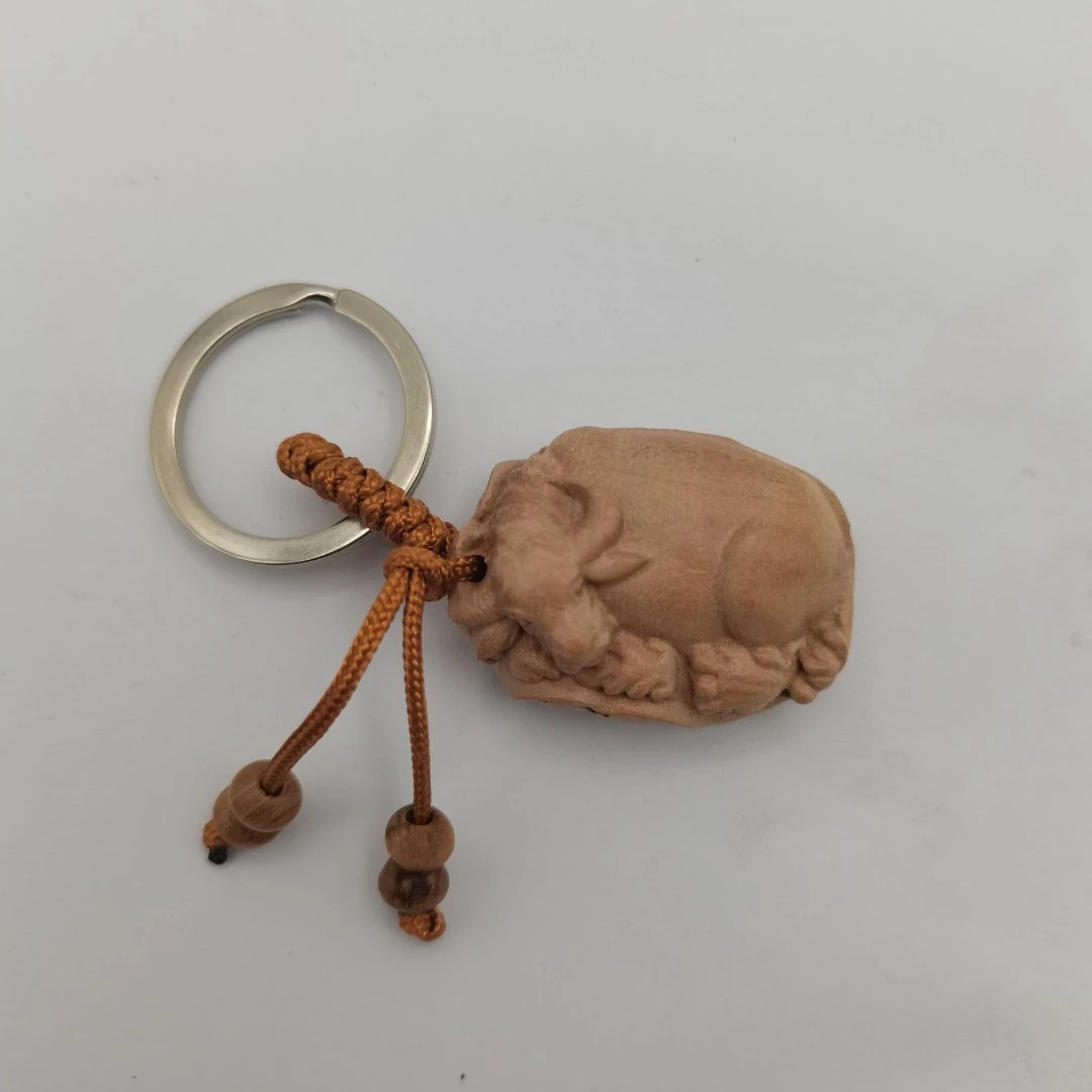 泰山桃木王福利款车挂钥匙生肖挂件