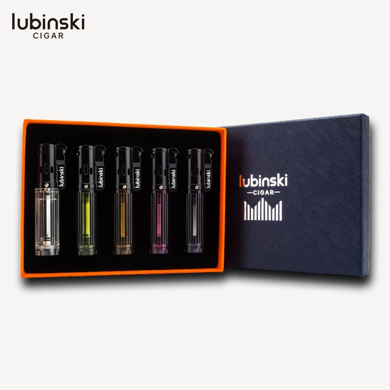 LUBINSKI五支装金属+塑胶打火机 SK-48
