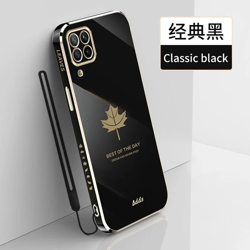 适用于华为nova6SE手机壳电镀枫叶防摔软硅胶JNY-AL10全包保护套