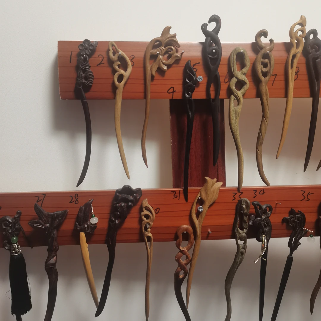 红木发簪子各种材料款式都是现货截图告诉我要哪一个也可以定制