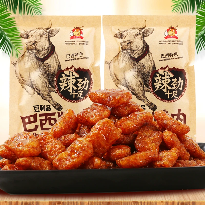 小棒牛巴西烤肉味豆制品15克牛肉味辣条8090后怀旧香辣素肉零食