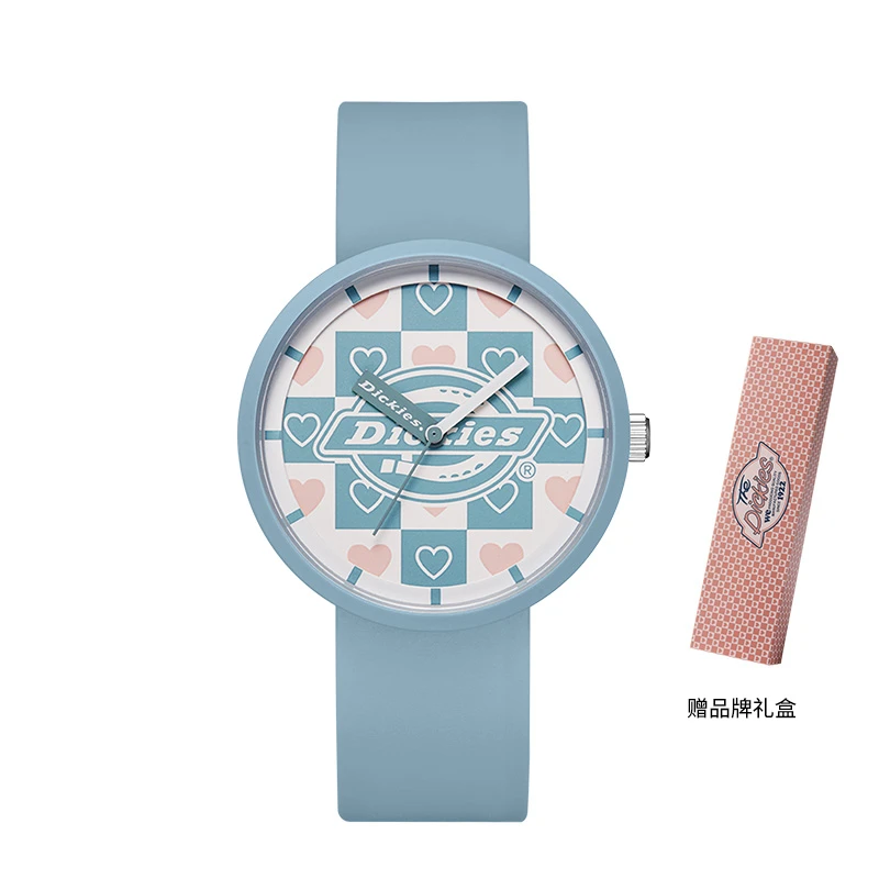 【品牌专享】Dickies男女同款通用硅胶时尚小众石英手表学生防水393