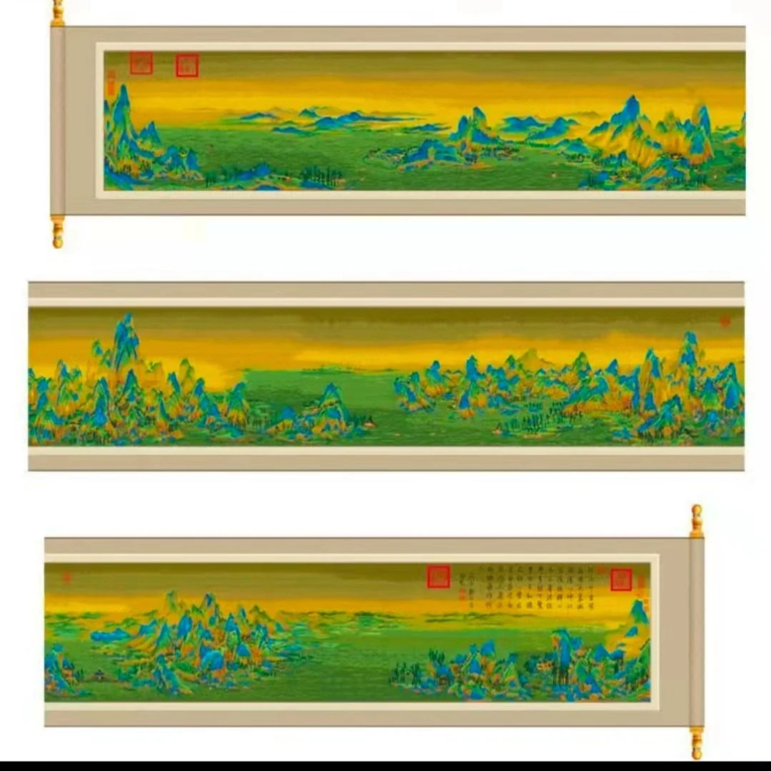珍爱十字绣 千里江山全景600X50cm 满绣非成品