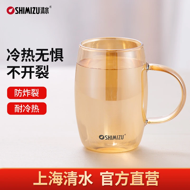 清水冷水杯家用玻璃耐摔耐高温防爆客厅超大容量高颜值凉水壶套装