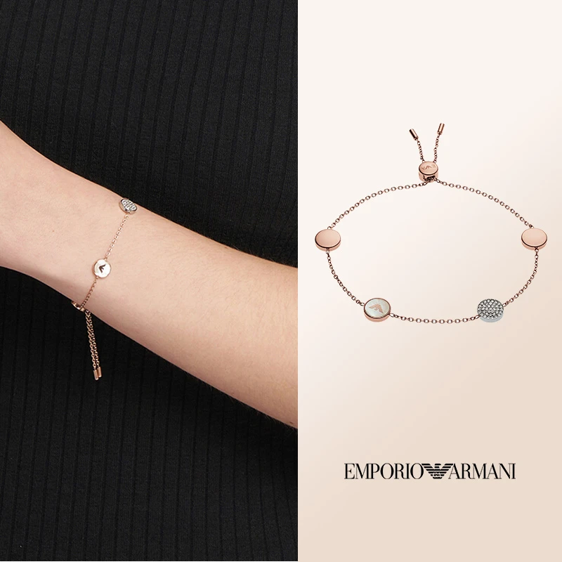 Emporio Armani/安普里奥·阿玛尼 不锈钢仿水晶手链 EGS2308221