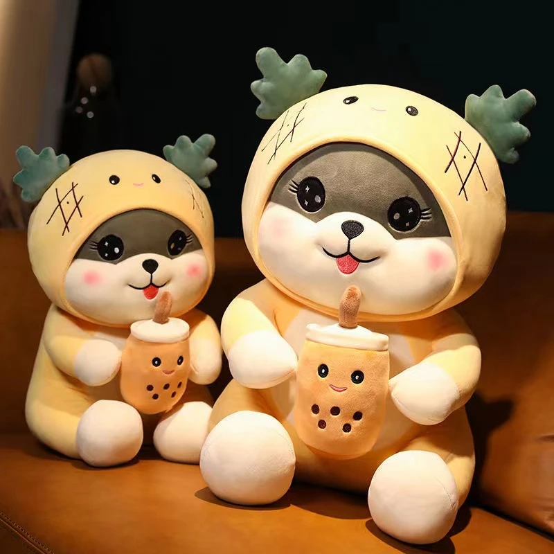 可爱变身菠萝哈士奇公仔毛绒玩具狗二哈儿童陪睡布娃娃玩偶女生