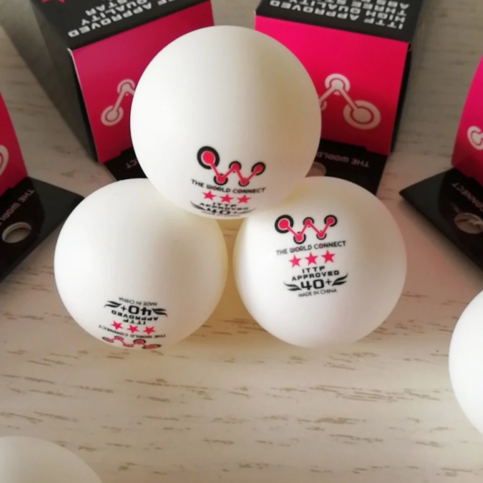 5盒三星级乒乓球40+比赛训练用球耐打新材料