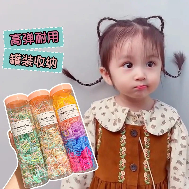 儿童皮筋小号不伤发弹性好一次性橡皮筋女童扎头发头绳小女孩头饰