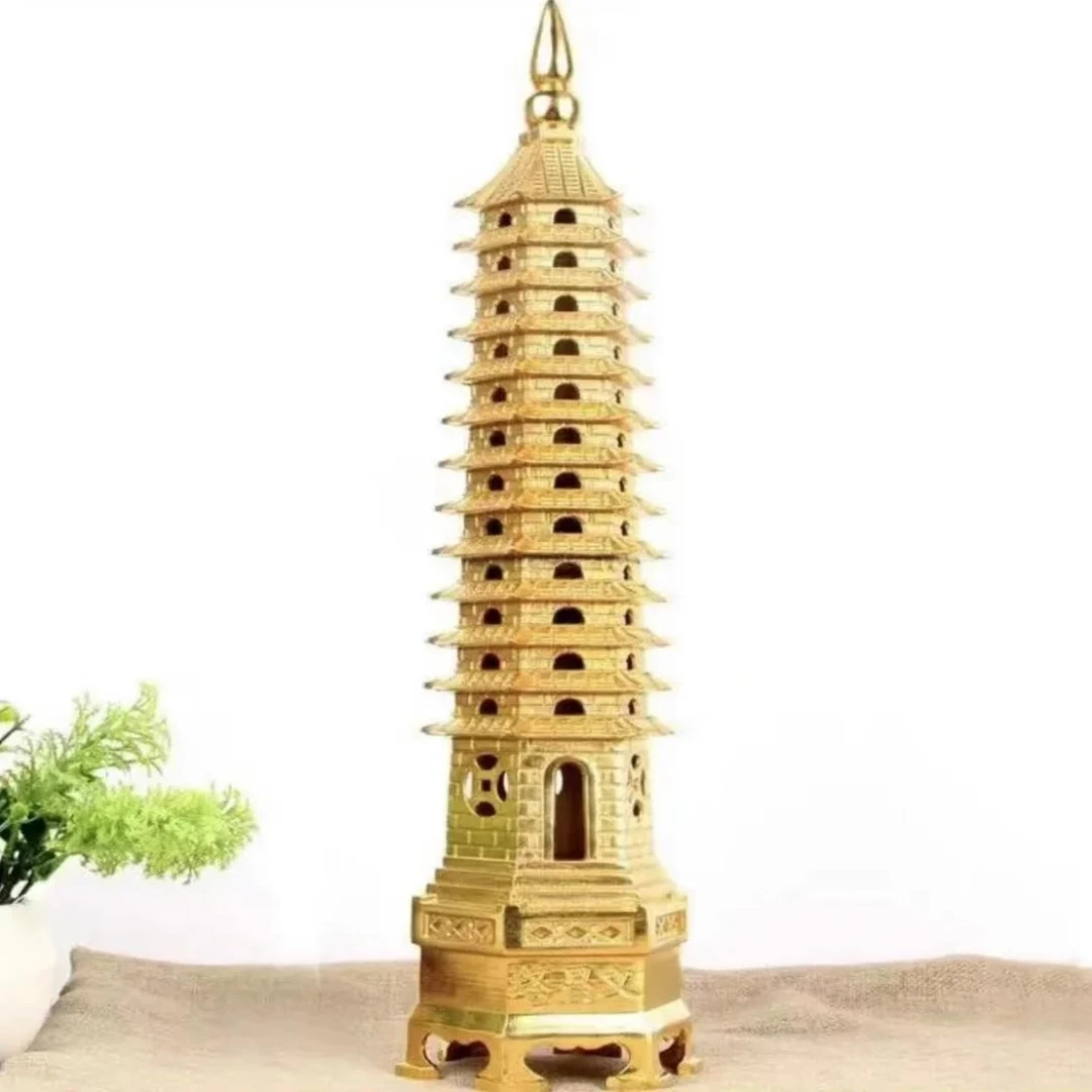 黄铜创意文昌塔造型摆件客厅书房公司前台摆件学生纪念品装饰雕刻