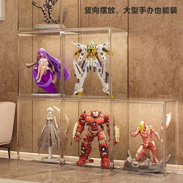 大型积木展示盒手办玩偶娃娃玩具摆件神器防尘透明盲盒置物收纳架