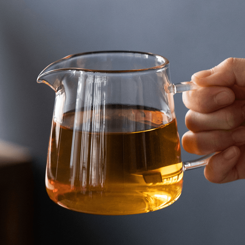 玻璃公道杯茶漏套装一体茶超刺首驼注塑部件交叉