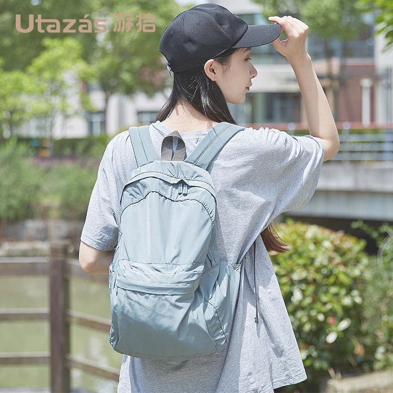 户外超轻皮肤包女夏折叠包轻便双肩包便携运动背包超薄旅行登山包