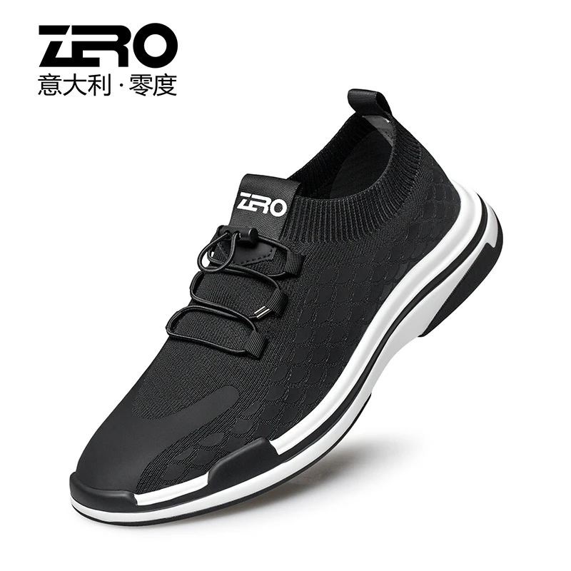 零度【杨烁同款】男士飞织柔软运动休闲鞋男士皮鞋01039