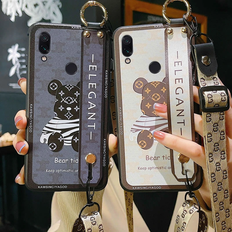 适用于红米Note7Pro手机壳小米M1901F7BE防摔暴力熊保护套挂绳