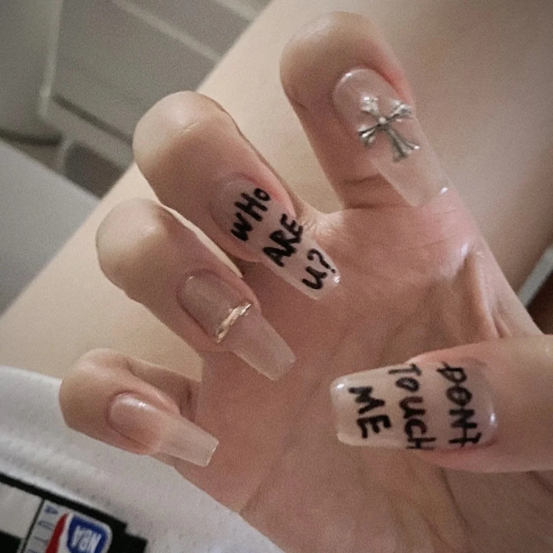 拽姐小红书同款美甲贴片格格小屋手工穿戴甲辣妹美甲欧美长甲片