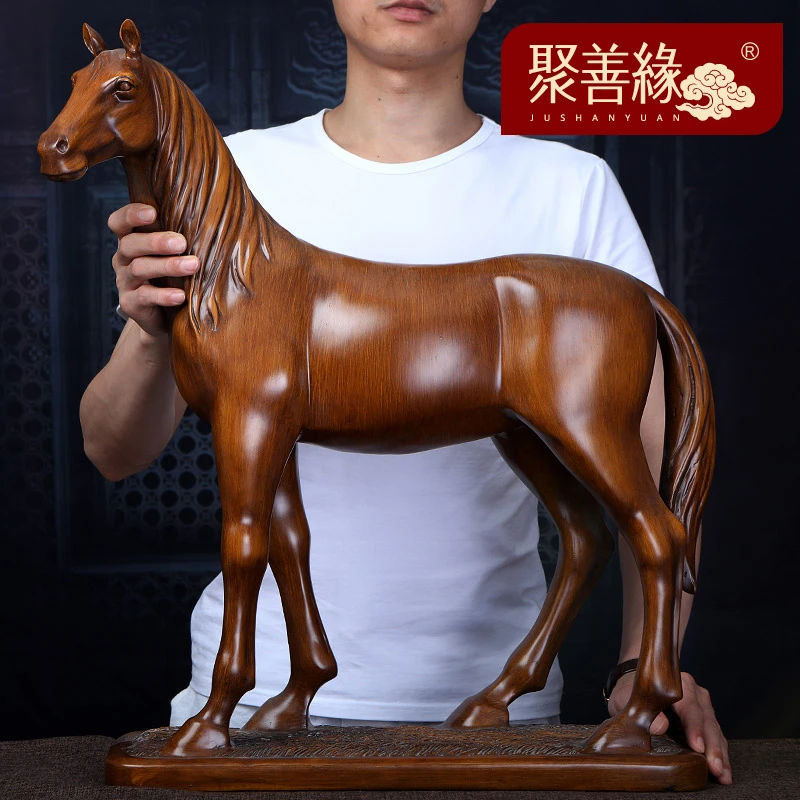 前程似锦马摆件工艺品创意风水招财马到成功 新中式客厅简约现代