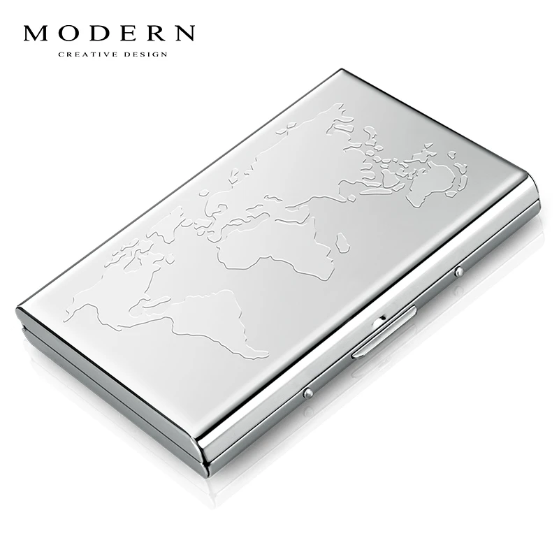 摩登德国MODERN金属卡盒不锈钢钱夹卡包薄NFC防盗刷银行信用卡套
