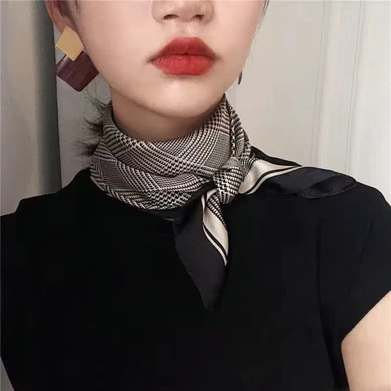 【蓓蓓姐专属】复古千鸟格70丝巾
