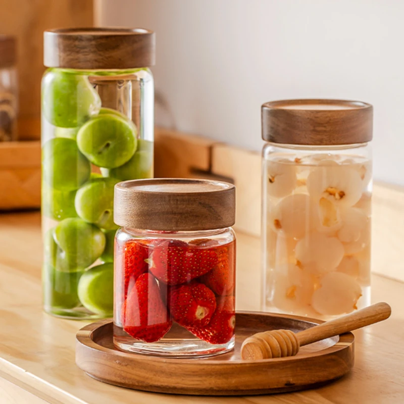 加厚泡酒玻璃瓶杨梅酒专用酒瓶高硼硅玻璃罐密封罐咖啡豆保存罐