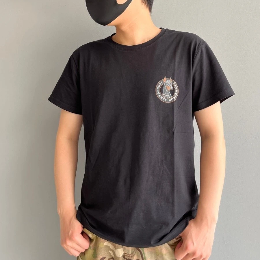 夏款军迷精梳棉纯色短袖T恤圆领夏季休闲黑色纯棉印花时尚百搭