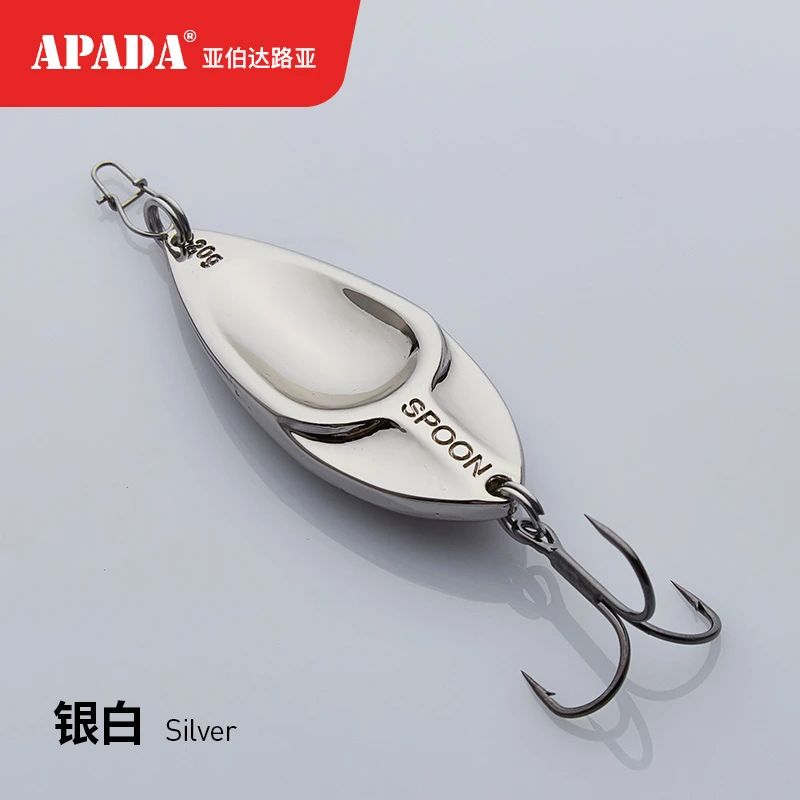 APADA亚伯达002蝮蛇10-25克精选加强ST56三本钩金属路亚亮片鲈鱼